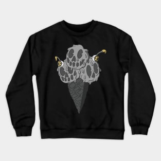 Old School Ice Scream (Gray) Crewneck Sweatshirt